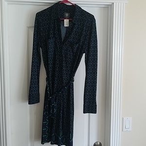 Vince Camuto Patterned Shirt Dress